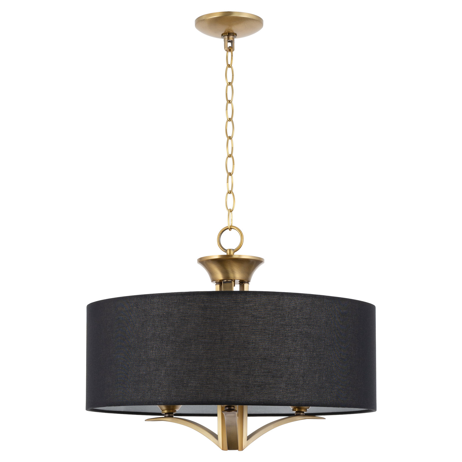 House of Hampton Haleemah 3 - Light Dimmable Drum Chandelier House of Hampton Haleemah 3 - Light Dimmable Drum Chandelier